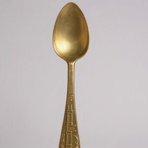 Vintage Gold-plated souvenir spoon from Texas Centennial Exposition 1836-1936